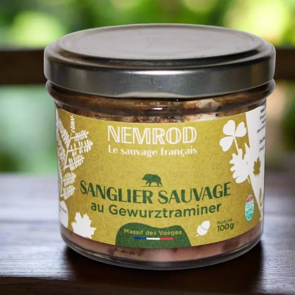 Wildschweinterrine mit Gewürztraminer - Wild - 100g - Nemrod - Maître Philippe & Filles