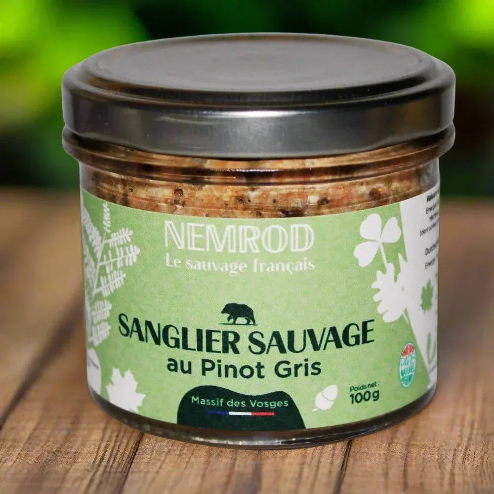 Wildschweinterrine mit Pinot Gris - Wild - 100g Nemrod