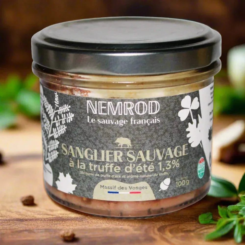Wildschweinterrine mit Sommertrüffeln - Wild - 100g Nemrod