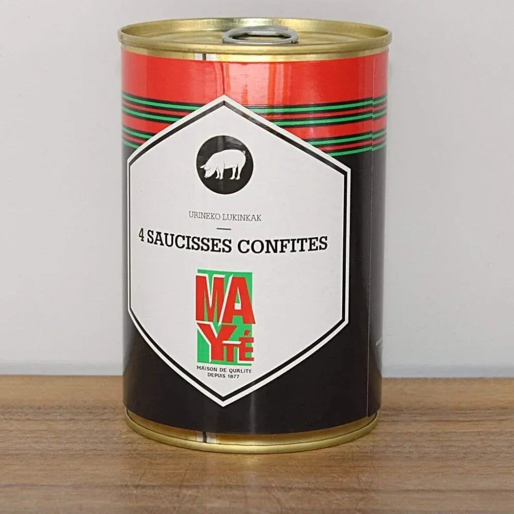 4 confierte Schweinewürste aus dem Baskenland - Maison Mayte - Maître Philippe & Filles