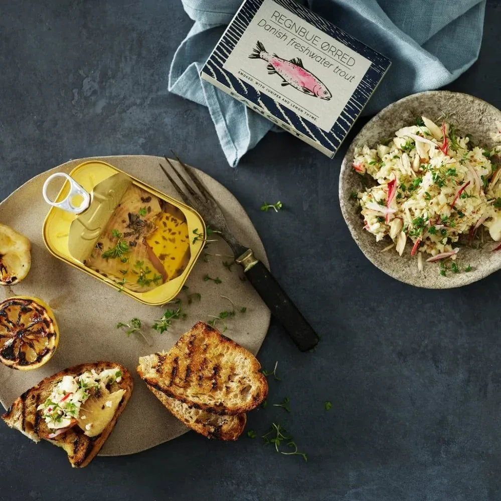 Dänische Forelle, geräuchert und mit Wacholder und Zitronenthymian - Fangst Nordic - Maître Philippe & Filles