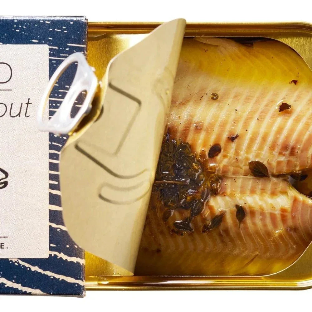 Dänische Forelle, geräuchert und mit Wacholder und Zitronenthymian - Fangst Nordic - Maître Philippe & Filles