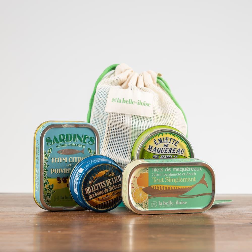 Fischsortiment mit Zitrusfrüchten im Netz - Belle Iloise - Maître Philippe & Filles