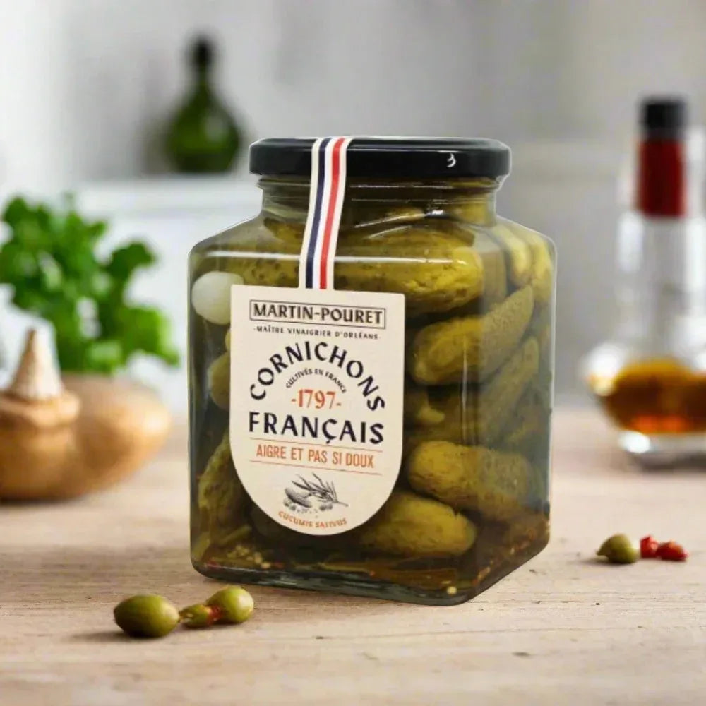 Französische Cornichons (Gürkchen) mit Orléans-Essig und Birdseye Chili 🌶️ - Martin Pouret - Maître Philippe & Filles