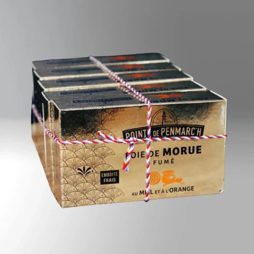 Geräucherte Dorschleber mit Orange und Honig - La Pointe de Penmarch - Maître Philippe & Filles