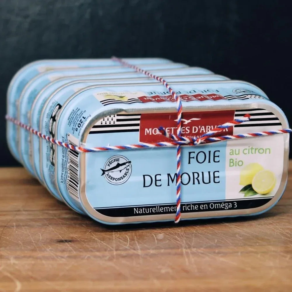 Geräucherte Dorschleber mit Zitrone - Mouettes Arvor - Maître Philippe & Filles