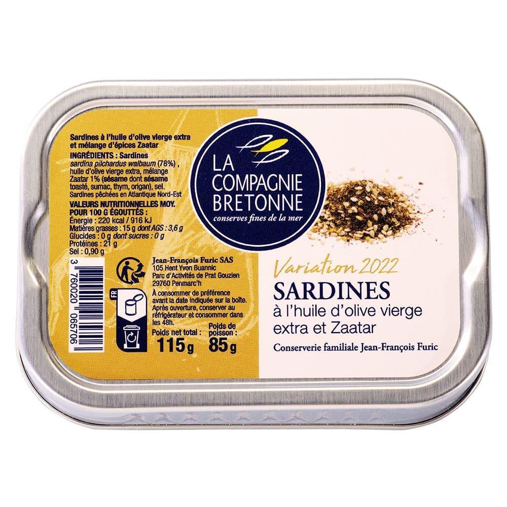 Jahrgangssardine 2022 in Olivenöl und Zataar - La Compagnie Bretonne - Maître Philippe & Filles