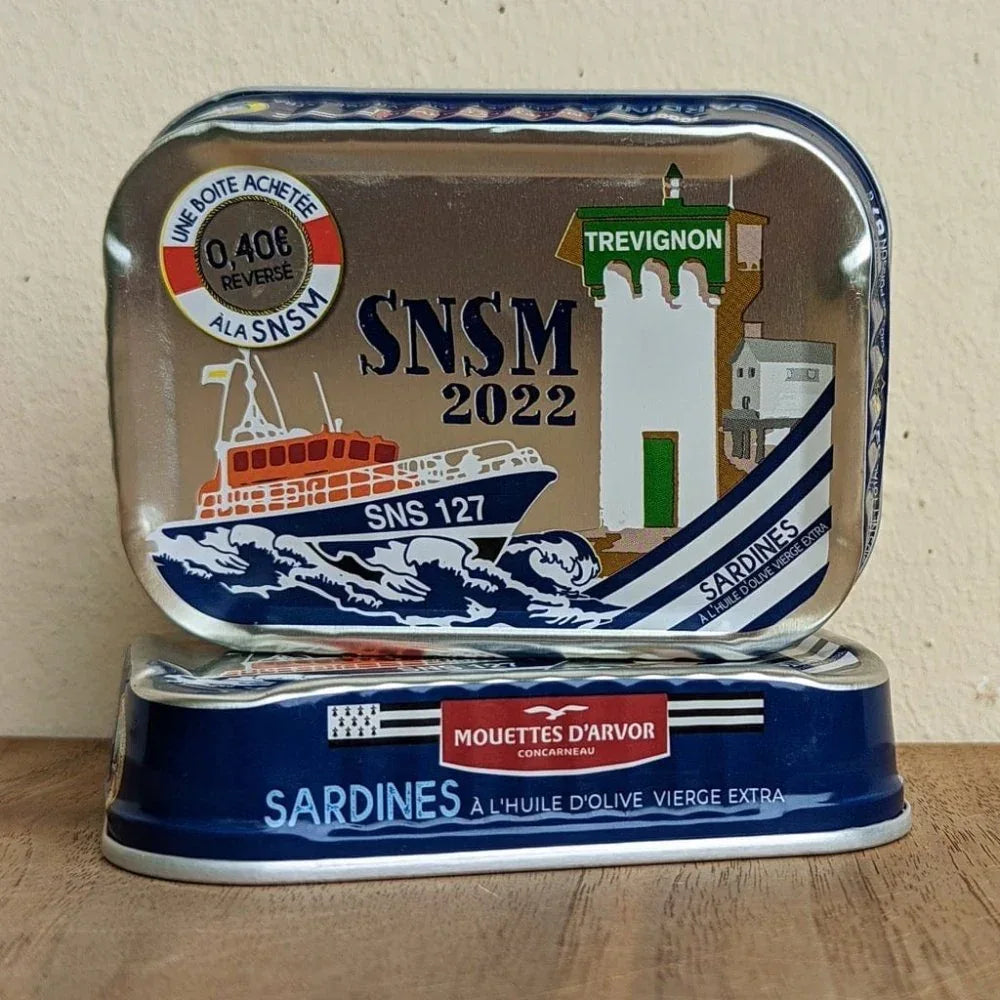 Jahrgangssardinen 2022 SNSM-Trévignon - Mouettes Arvor - Maître Philippe & Filles