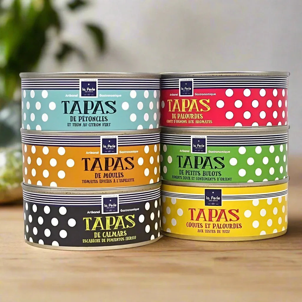 Kollektion von 6 bretonische Tapas Perle des Dieux