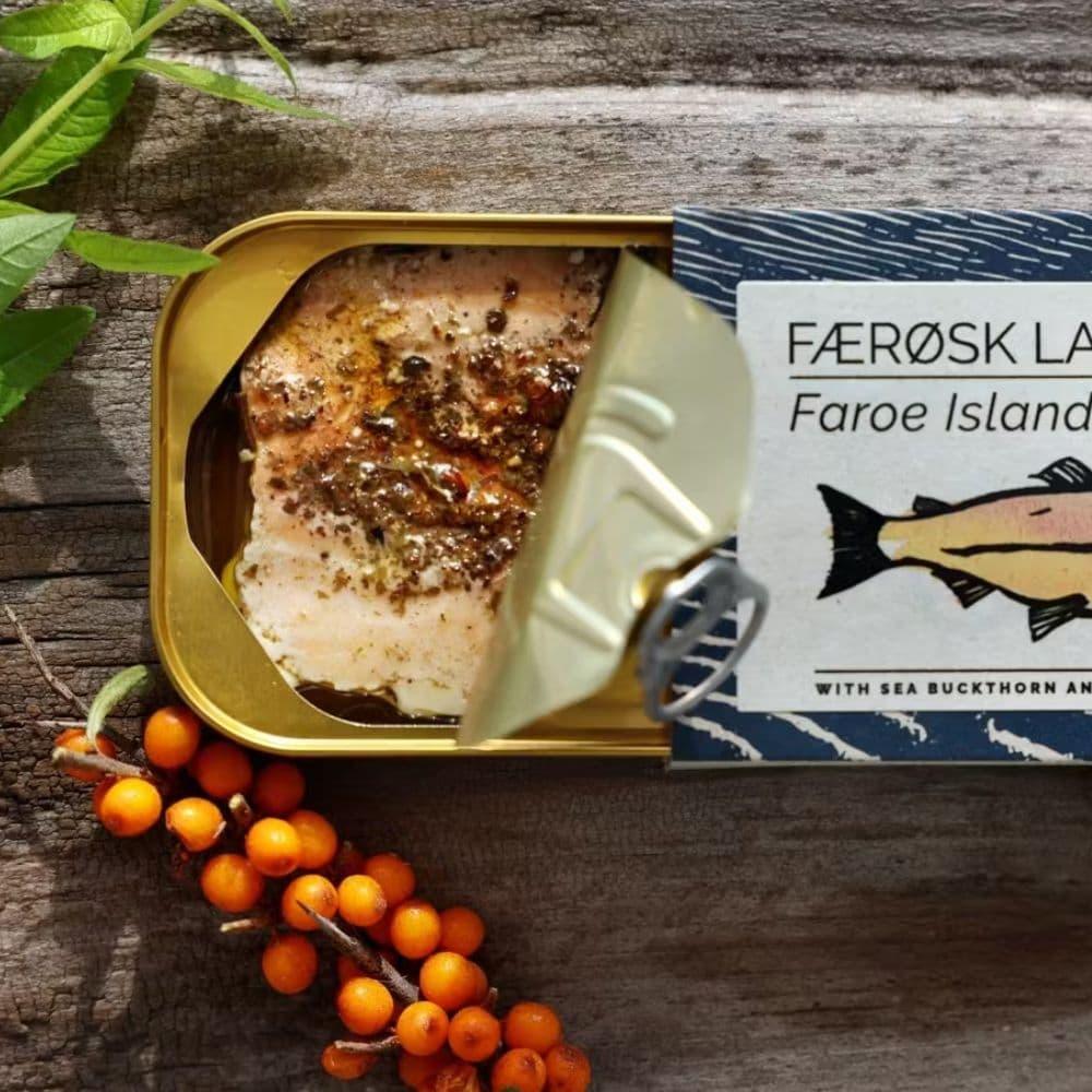 Lachs N°2 aus den Färöer Inseln, mit Sanddorn und Zitronenverbene - Fangst Nordic - Maître Philippe & Filles