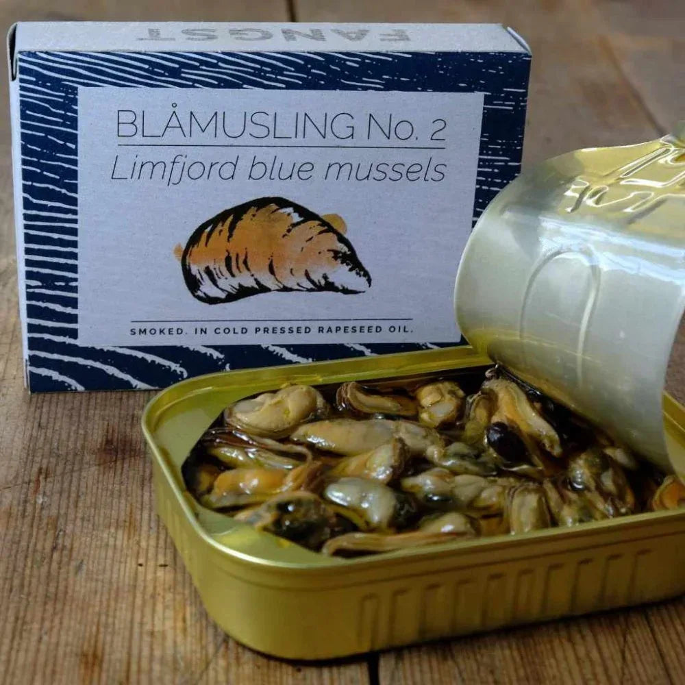 Limfjord-Blaumuscheln Nr. 2 - leicht geräuchert, in kaltgepresstem Rapsöl - Fangst Nordic - Maître Philippe & Filles