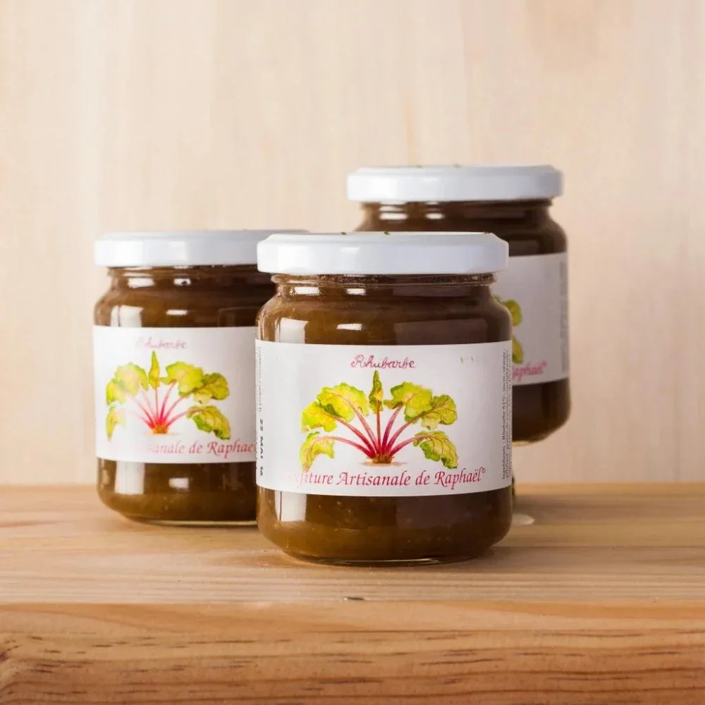 Rhabarber-Konfitüre 250g Confitures de Raphaël