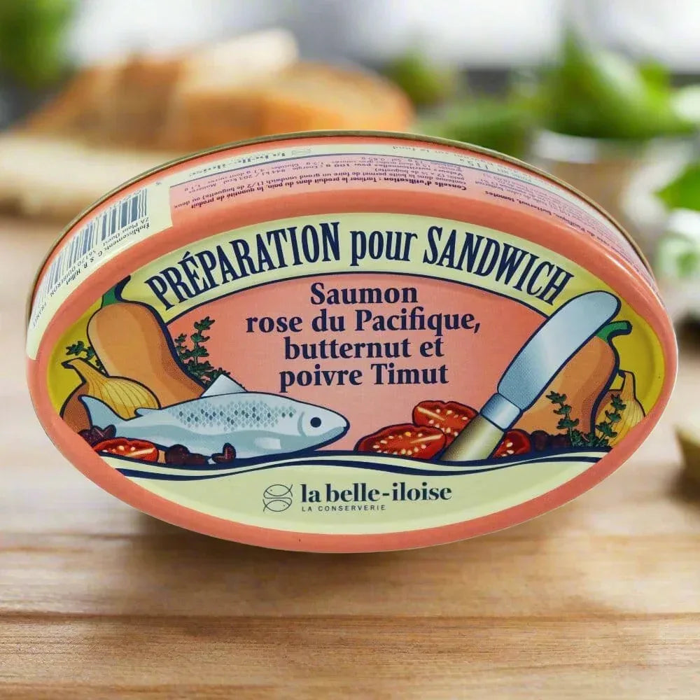 Sandwichcreme mit pazifischer Lachs, Butternut und Timut-Pfeffer - Belle Iloise - Maître Philippe & Filles