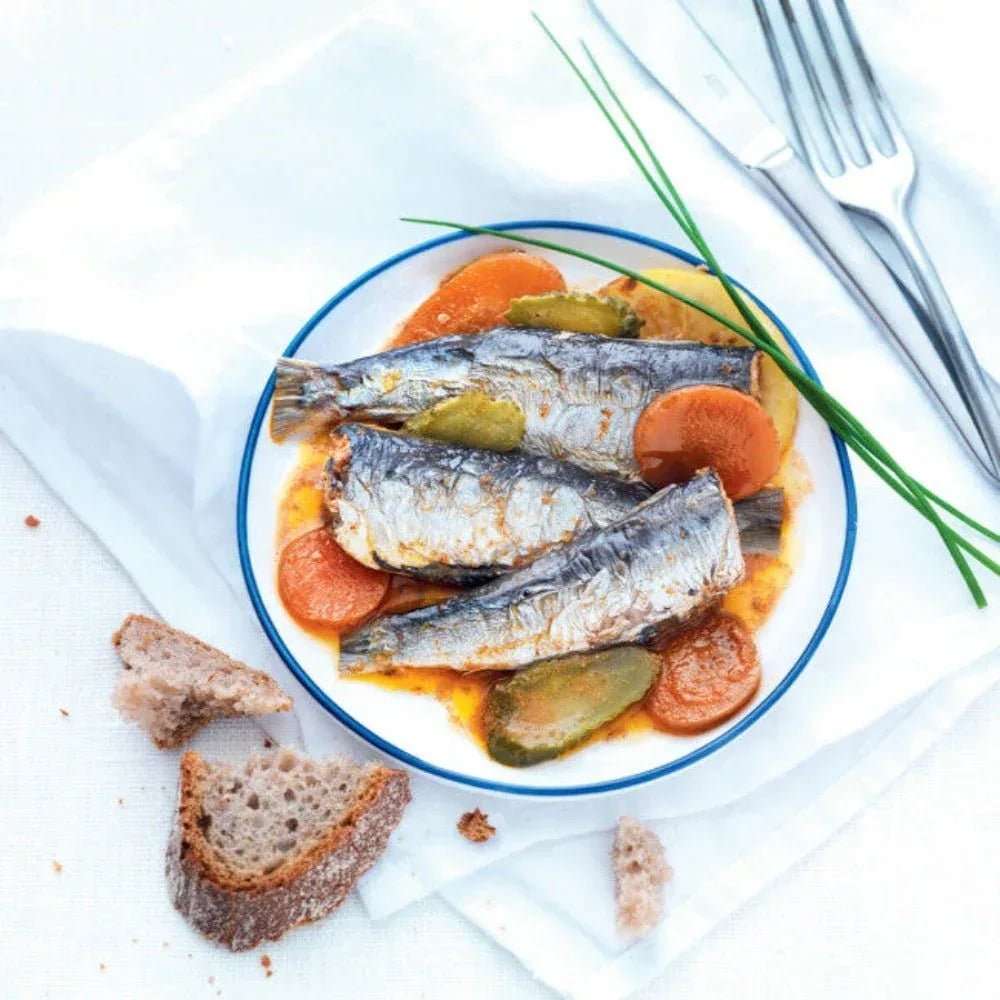 Sardinen in Gewürzmarinade mit Gürkchen (Sauce Ravigote) - Belle Iloise - Maître Philippe & Filles