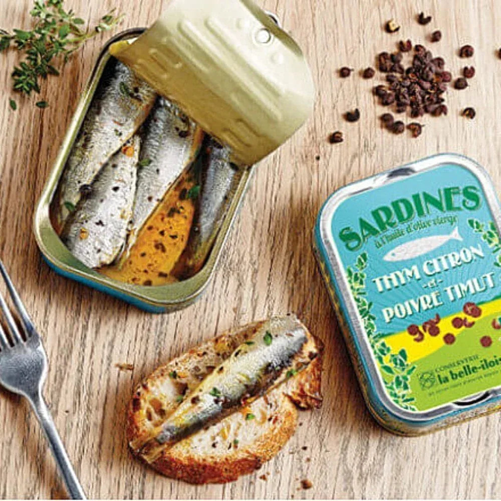 Sardinen mit Zitronen-Thymian und Timut-Pfeffer - Belle Iloise - Maître Philippe & Filles