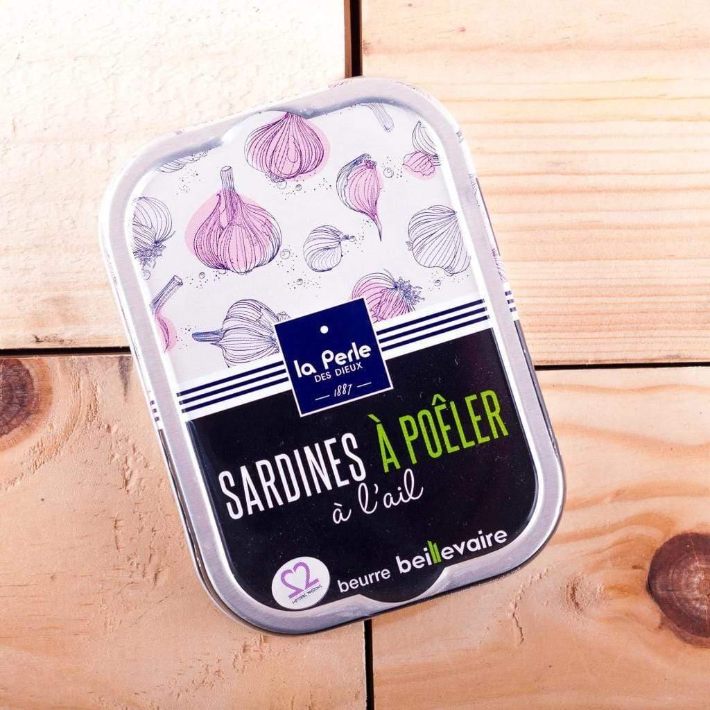 Sardinen zum Braten in Beillevaire Fassbutter mit Knoblauch - Perle des Dieux - Maître Philippe & Filles