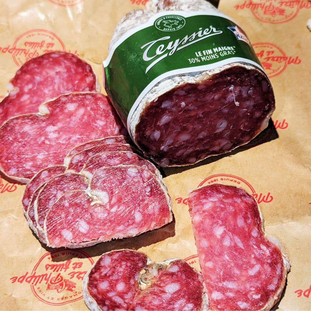 Saucisson d'Ardèche "FEIN MAGER" 200-220g - Teyssier Salaisons - Maître Philippe & Filles