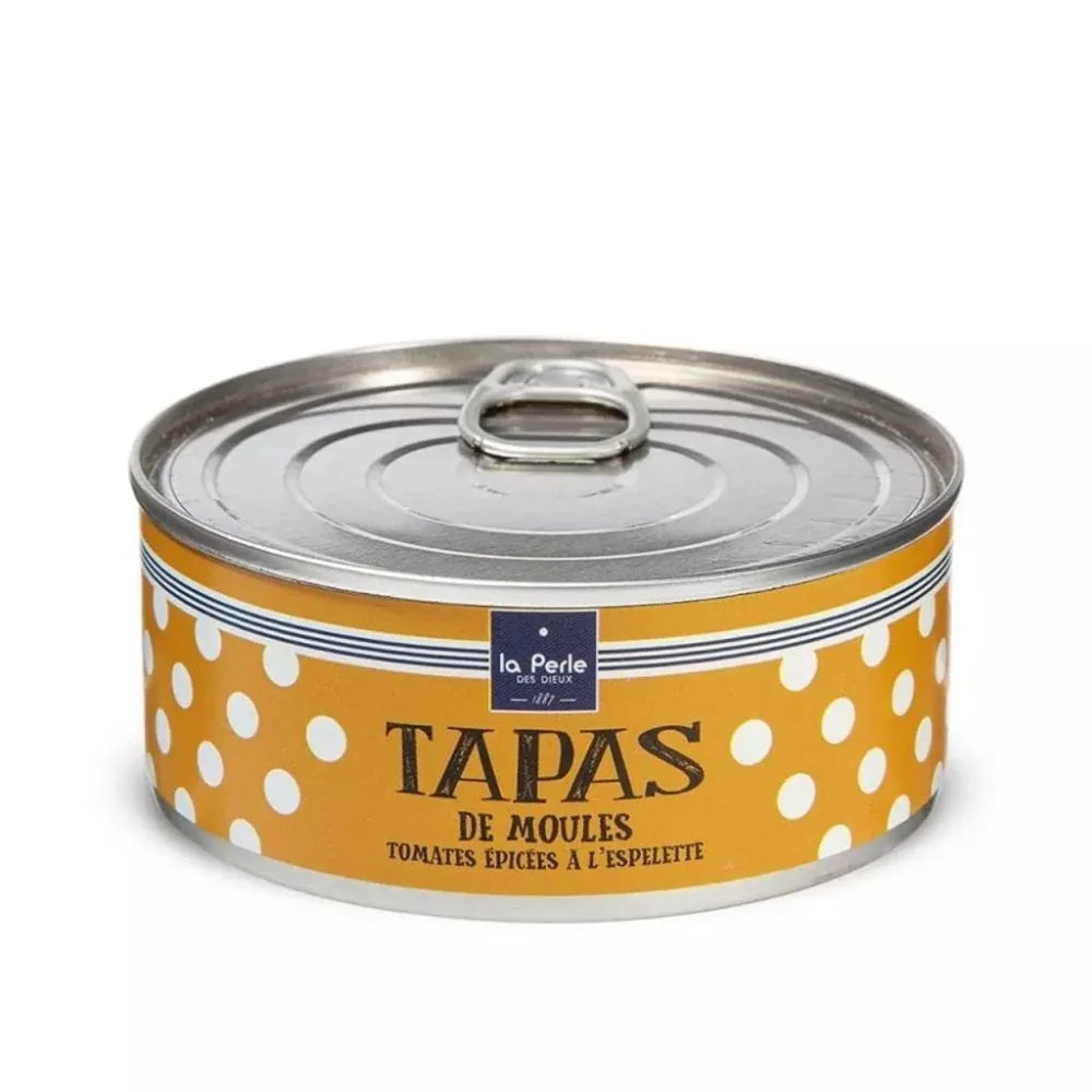 Tapas von Muscheln mit Piment d'Espélette Perle des Dieux