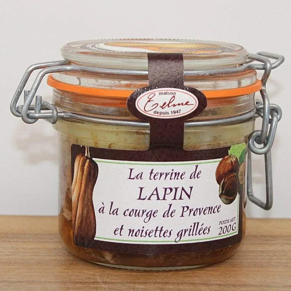 Terrine vom Kaninchen mit Butternut-Kürbis und gerösteten Haselnüssen 200g - Maison Telme - Maître Philippe & Filles