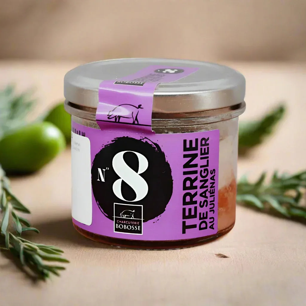 Verrine N°8 : Wildschweinterrine mit Juliénas - Bobosse - Bobosse Lyon - Maître Philippe & Filles