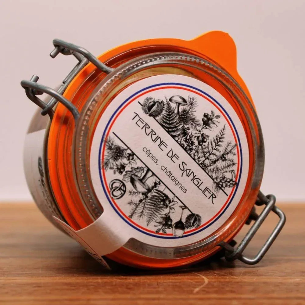 Wildschweinterrine mit Steinpilzen und Kastanien 200g - Maison Telme - Maître Philippe & Filles